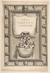 Titulní strana: Komedie Terence Publii Terentii Comoediae, 1642.
