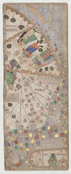 Katalánský atlas, list 12, 1375