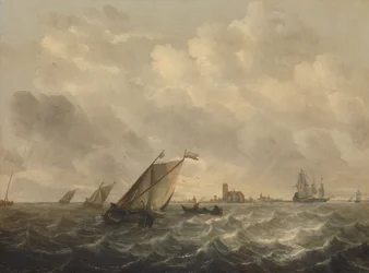 Pohled na řeku, asi 1643-1650 (olej na desce)
