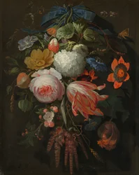 Závěsná kytice květin, pravděpodobně 16651670.