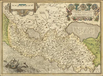 1584 mapa - Terra Sancta, a Petro Laicstain perlustrata, et ab eius ore et schedis a Christiano Schrot in tabulam redacta