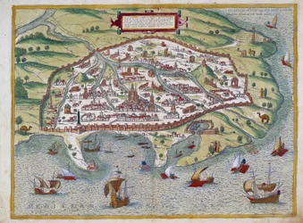 Mapa Alexandrie - Abraham Ortelius, Antverpy