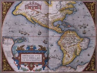 Ortelius mapa Nového světa