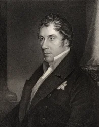 George Hamilton Gordon, vyrytý Thomasem Woolnothem (1785-1857) z 