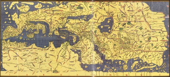 Kopie "Kitab Rudjdjar" nebo "Tabula Rogeriana" z roku 1154
