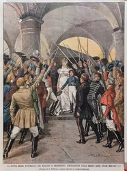 Provedení opery Germania od Alberta Franchettiho (1860-1942) v Teatro alla Scala v Miláně v roce 1902