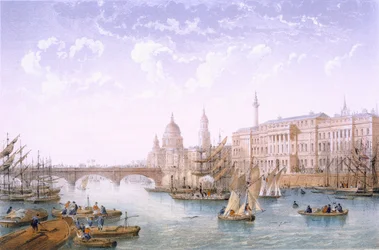 Custom House a London Bridge, 1862.