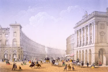 The Quadrant and Regent Street, Londýn, 1862.