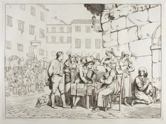 Spisovatel na Piazza Montanara