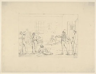 Nákup náhradníka na severu během války od Confederate War Etchings, 1861-63.