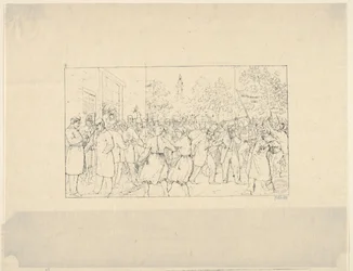 Volby v Baltimoru, listopad 1862 z Confederate War Etchings, 1861-63.