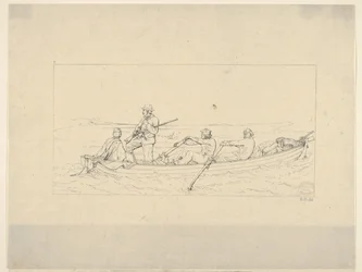 Marylanders Crossing the Potomac, aby se připojili k jižní armádě z války Konfederace Etchin..., 1861-63.