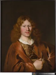 Portrét muže ve fantasy šatech, pravděpodobně Hendrick Hooft (1617-1678), asi 1644-66 (olej na desce)