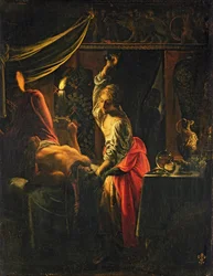 Judith a Holofernes (olej na plátně)