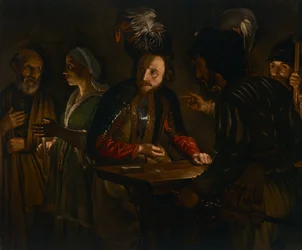 Zapření svatého Petra, asi 1627 (olej na plátně)