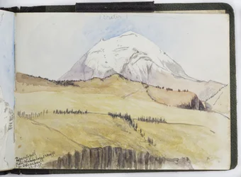 Náčrt akvarelů, kreseb a poznámek, Mexiko, 1896-1898 (akvarel)