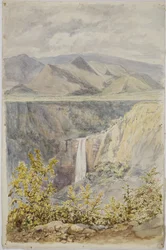 Vodopád v Huauchinango, stát Puebla, Mexiko