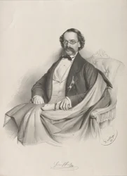 Portrét houslisty a skladatele Heinricha Procha 1809-1878, 1857.