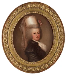 Portrét francouzské královny Marie Antoinetty 1755-1793, 1789