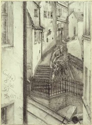 Stiegengasse v Karlových Varech