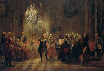 Flétnový koncert s Fridrichem Velikým v Sanssouci, 1850-1852
