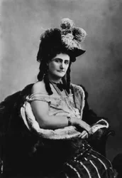 Italka Virginia Oldoini (1837-1899), hraběnka z Castiglione, byla špionkou francouzského císaře Napoleona III., fotografie Adolpha Brauna (1812-1877)