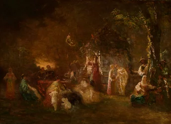 Fête Champêtre, kolem 1844-86 (olej na plátně)
