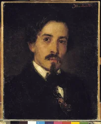 Předpokládaný portrét malíře Ferdinanda Violy, 1859 (olej na plátně)
