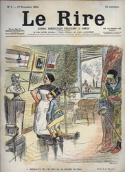 Aristoteles to řekl: Smích je porucha duše - kresba Adolphe Willette (1857-1926) pro „Smích“ ze 17. listopadu
