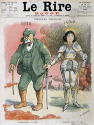 První světová válka (1914-1918): Francouzské zázraky, Georges Clemenceau (1841-1929), v roce 1918 bylo otci Victory 78 let a Jeanne D