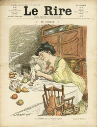 Ilustrace Adolphe dit Willette (1857-1926) pro obálku Le Lire