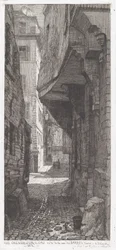 Rue Grenier na vodě, vedle rue des Barres