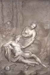 Luna (Diana) navštíví spícího Endymiona, 1696