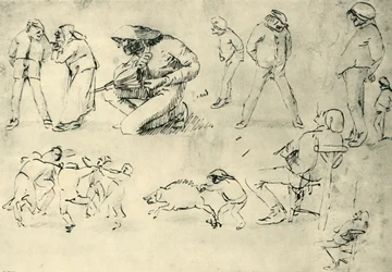 Studie postav, začátek 17. století, 1943.