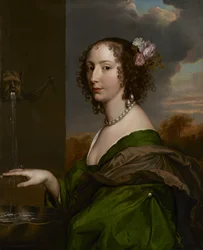 Portrét Lucy Hayové (rozené Percy) hraběnky z Carlisle, kolem 1660-65 (olej na plátně)