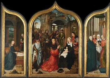 Triptych, c.1510-12 (olej na panelu)