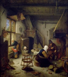 Rolnická rodina doma, 1661