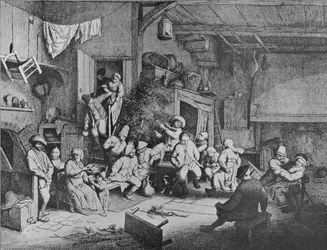 Tanec v hospodě, 1652