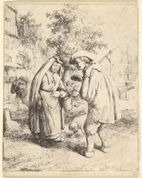 Muž mluví se ženou, 1610-85.