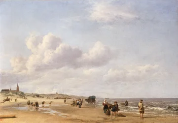 Pláž v Scheveningenu, 1658