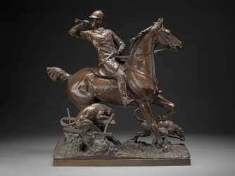 Gone Away - A Hunting Group, cca 1887 (bronz)