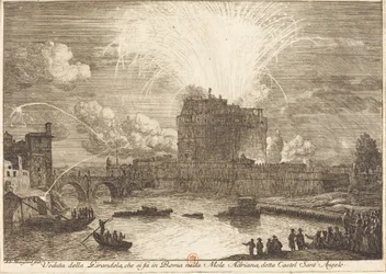 Pohled na Girandolu v Castel Sant