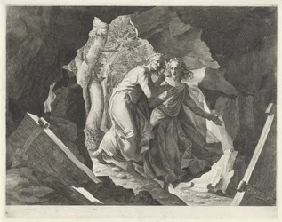 Dante a Virgil vstupují do pekla branou