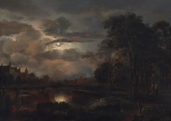 Měsíční krajina s mostem, pravděpodobně 16481650.