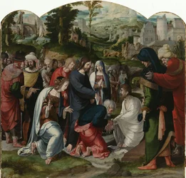 Vzkříšení Lazara, středový panel triptychu, kolem 1530