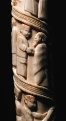 Carved Tusk, Kongo (slonovina) (detail 223943)
