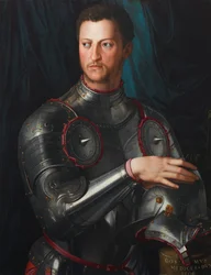 Cosimo I de Medici v brnění