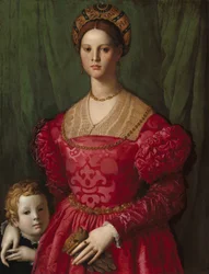 Mladá žena a její malý chlapec, c. 1540.