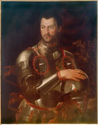 Portrét vévody Cosima I. v brnění