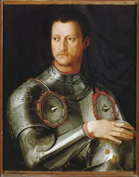Velkovévoda Cosimo I. Medicejský (malba na dřevě)